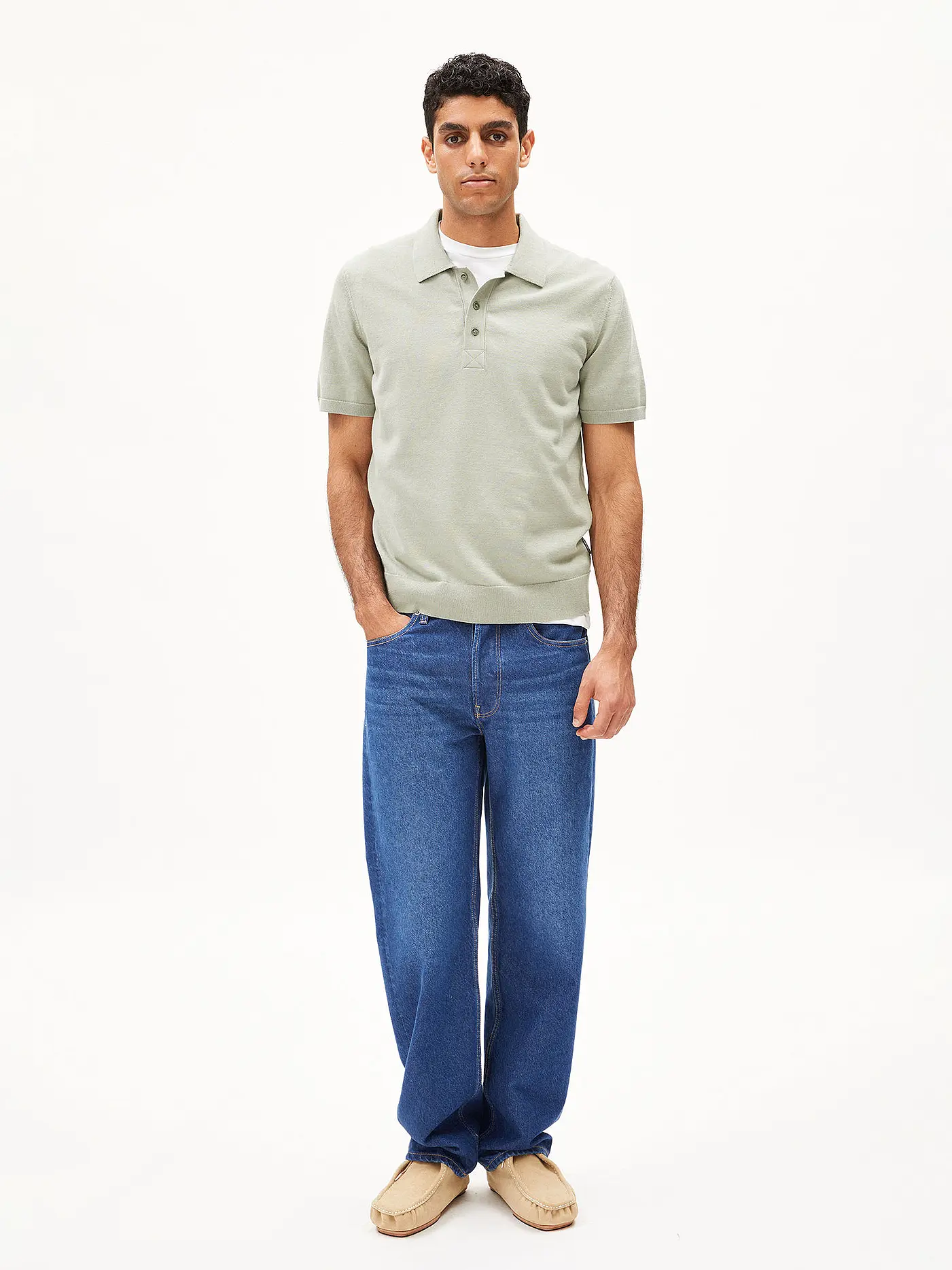 ARMEDANGELS | Poloshirt TAAKOS | hellgrün
